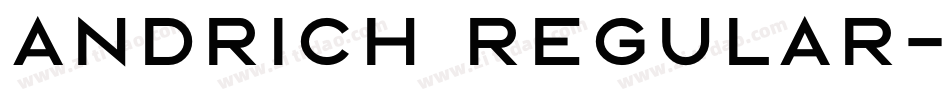 Andrich Regular字体转换